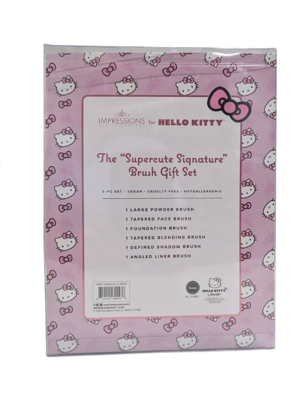 Impressions Vanity x Hello Kitty 6-Pc Makeup Brush Gift Set NIB Sealed